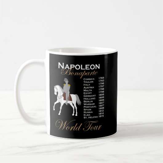 Funny Napoleon Bonaparte Historischer Rundgang Kun Kaffeetasse (Links)
