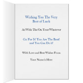 Funny Napoleon Viel Glück Card (Innen (Rechts))