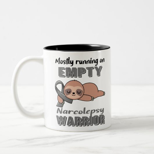 Funny Narcolepsy Awareness Geschenke Zweifarbige Tasse (Links)