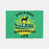 Funny Narrowboats | Kanalboote | British Cannel M Fleecedecke (Vorderseite (Horizontal))