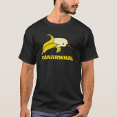 Funny Narwhal Banana Einhorn des Meeres verzaubert T-Shirt (Vorderseite)