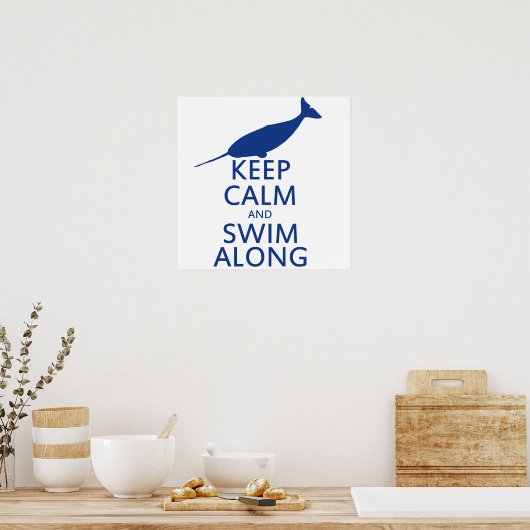 Funny Narwhal Spaß Poster (Küche)