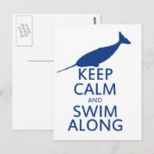Funny Narwhal Spaß Postkarte (Vorne/Hinten)