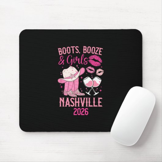 Funny Nashville Girls Trip 2026 Girls Vacation Nas Mousepad (Mit Mouse)
