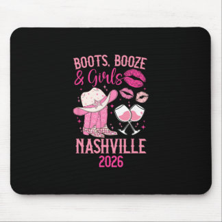 Funny Nashville Girls Trip 2026 Girls Vacation Nas Mousepad