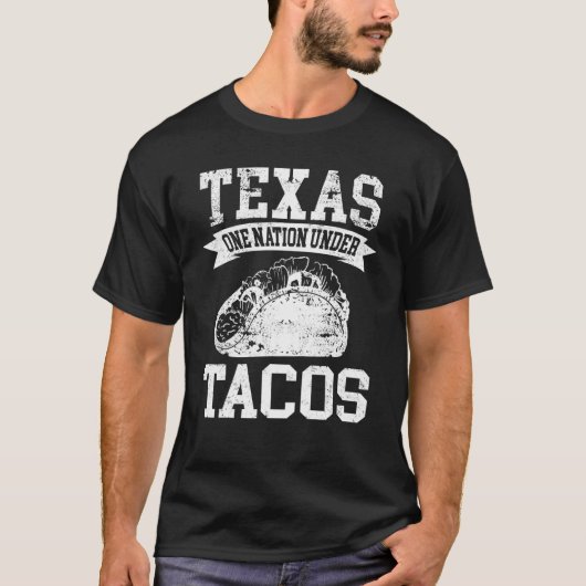 Funny Nation under Tacos - Texas Taco T-Shirt (Vorderseite)