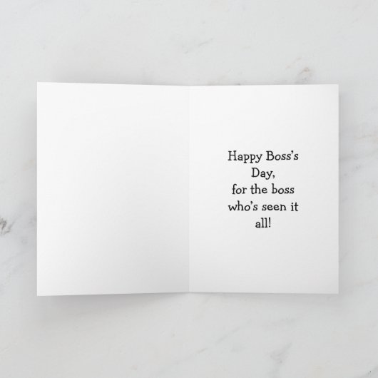 Funny National Boss's Day Card Karte (Innenseite)