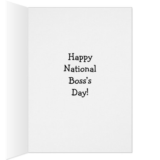 Funny National Boss's Day Card "Spectickles" (Innen (Rechts))