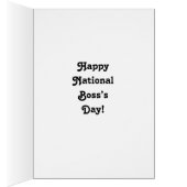 Funny National Boss's Day Card "Spectickles" (Innen (Rechts))