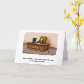 Funny National Boss's Day Grußkarte Karte (Gelbe Blume)