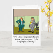 Funny National Boss's Day Grußkarte Karte (Gelbe Blume)