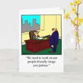 Funny National Boss's Day Grußkarte Karte (Gelbe Blume)