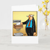 Funny National Boss's Day Grußkarte Karte (Gelbe Blume)