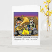 Funny National Cowboy Day Grußkarte Karte (Gelbe Blume)