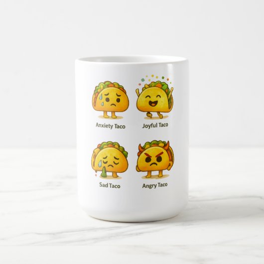 Funny National Taco Day Coffee Mug Kaffeetasse (Mittel)