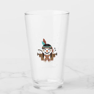Funny Native American Weihnachtsbaumdekorationen Glas