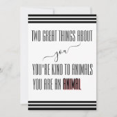 Funny & Naughty Card für deinen Mann Dankeskarte (Vorderseite)