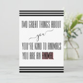 Funny & Naughty Card für deinen Mann Dankeskarte (Stehend Vorderseite)