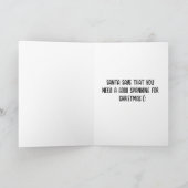 FUNNY NAUGHTY CHRISTMAS CARD FÜR EHEFRAU KARTE (Innenseite)