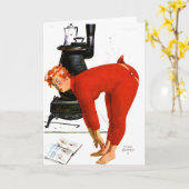 FUNNY NAUGHTY CHRISTMAS CARD FÜR EHEFRAU KARTE (Gelbe Blume)