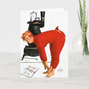 FUNNY NAUGHTY CHRISTMAS CARD FÜR EHEFRAU KARTE