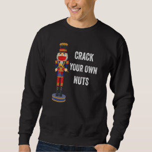 Funny Naughty Christmas Nutcracker mit Gesichtsmas Sweatshirt