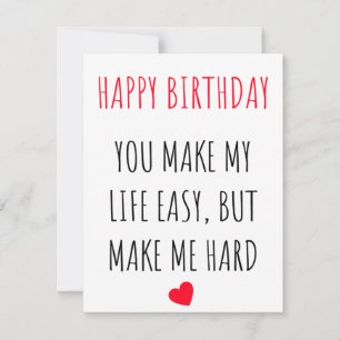 Funny Naughty Dirty Happy Birthday Card für sie Feiertagskarte