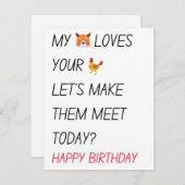 Funny Naughty Dirty Happy Geburtstagsgeschenke Feiertagskarte (Vorne/Hinten)