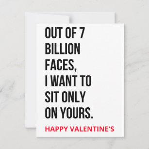 Funny Naughty Dirty Valentine's Day Gift & Card Feiertagskarte