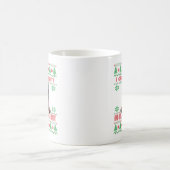 Funny Naughty Doberman Ugly Christmas Sweater Kaffeetasse (Mittel)
