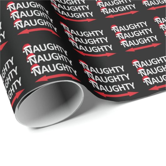 Funny Naughty Geschenkpapier (Rolleneckpunkt)