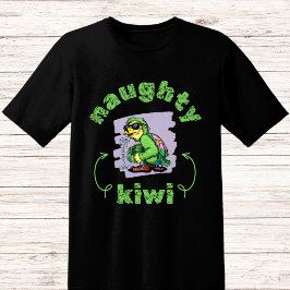 Funny naughty green kiwi bird T-Shirt