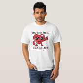 Funny Naughty Heart Boyfriend Valentine's Day T-Shirt (Vorne ganz)