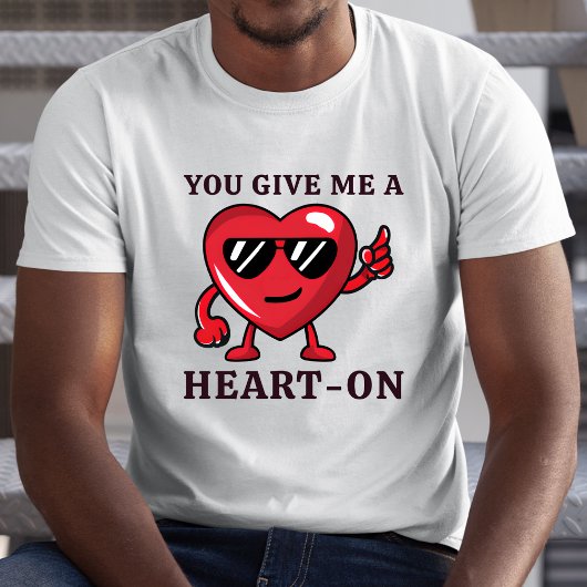 Funny Naughty Heart Boyfriend Valentine's Day T-Shirt