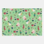 Funny Naughty Holiday Wrapping Paper Flat Sheets Geschenkpapier Set (Vorderseite 2)