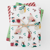 Funny Naughty Holiday Wrapping Paper Flat Sheets Geschenkpapier Set (Beispiel)