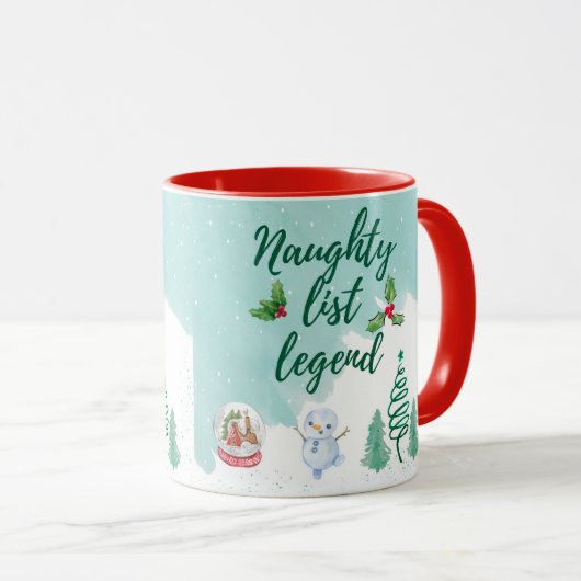 Funny naughty list tasse (VorderseiteRechts)