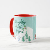 Funny naughty list tasse (Vorderseite Links)