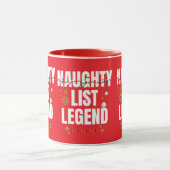 Funny naughty list tasse (Zentrum)