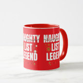 Funny naughty list tasse (VorderseiteRechts)