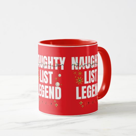 Funny naughty list tasse (VorderseiteRechts)