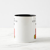 Funny Naughty List Weihnachten Zweifarbige Tasse (Mittel)