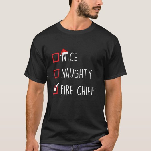 Funny Naughty Nice Christmas Family Pajama Men Wom T-Shirt (Vorderseite)