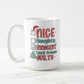 Funny Naughty Nice Innocent Kaffeetasse (Links)