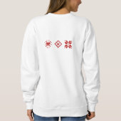 Funny Naughty Not Sorry Christmas Nordic Familie Sweatshirt (Rückseite)