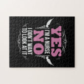 Funny Naughty Nurse Unglaublich witzig Krankenpfle Puzzle (Horizontal)