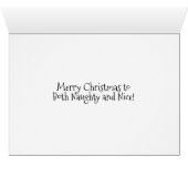 Funny Naughty oder Nice Cheeky Pair von Zebra Finc (Innenansicht Horizontal (Unten))