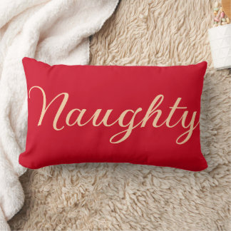 Funny Naughty (oder Nizza) Word Holidays Red Waist Lendenkissen