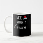 Funny Naughty Or Nice Christmas List Santa Claus E Kaffeetasse (Links)