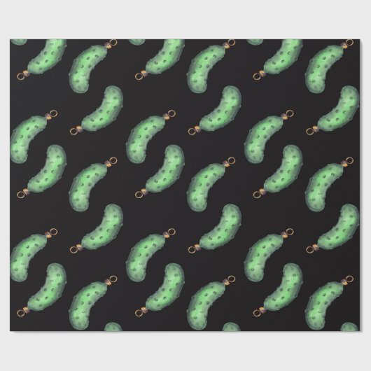 Funny Naughty Pickle Weihnachtsgeschmack Geschenkpapier (Flach)